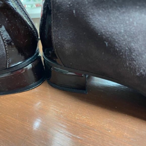 Gorgeous Aquatalia fashion boots-suede and patent leather- size 10 - Picture 4 of 11